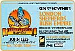 Advert for Shepherds Bush Empire show, poss Classic Rock